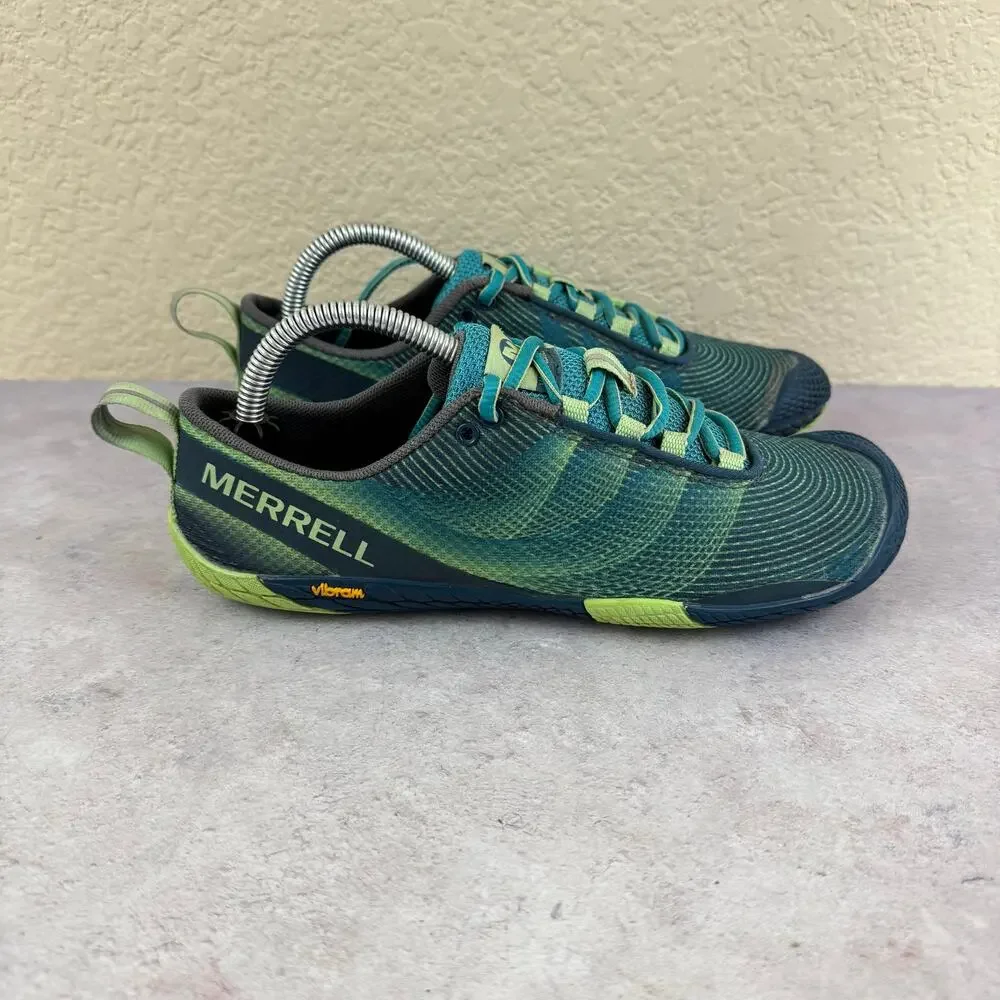 Merrell Vapor Glove 2 Women’s 6 Barefoot Minimalist Running Shoes Green Vibram